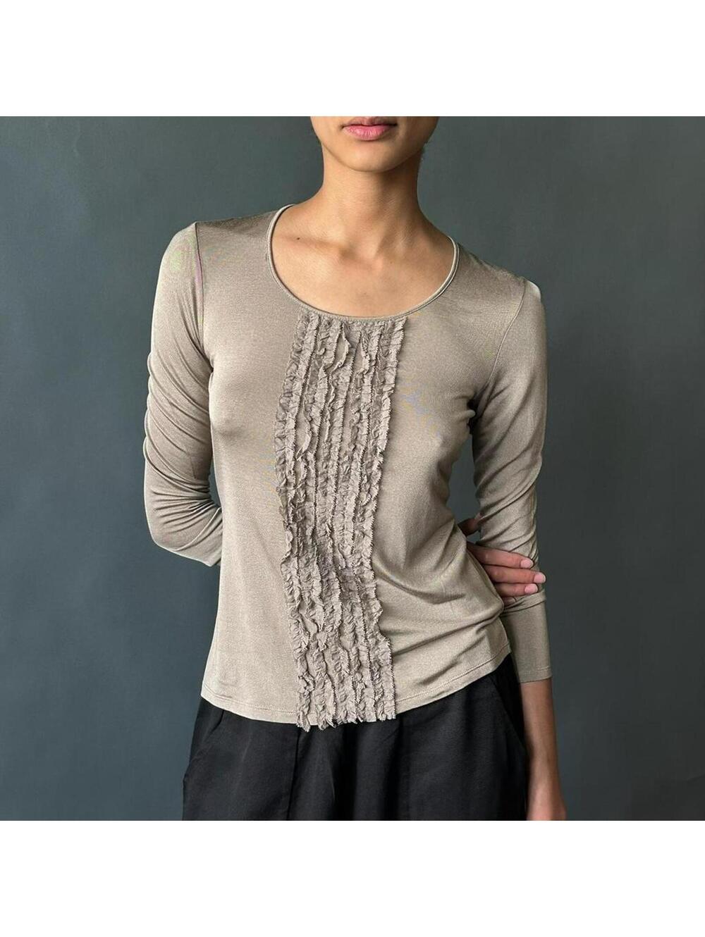Burberry Black Label Ruffle Top